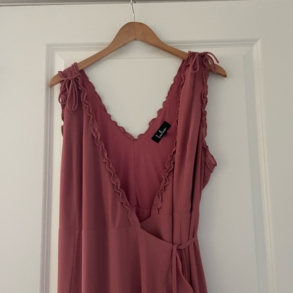 Lulu's Juliette Wrap Ruffle Maxi Dress - Picture 6 of 6